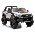 Elektrické autíčko - Toyota Hillux - nelakované - biele